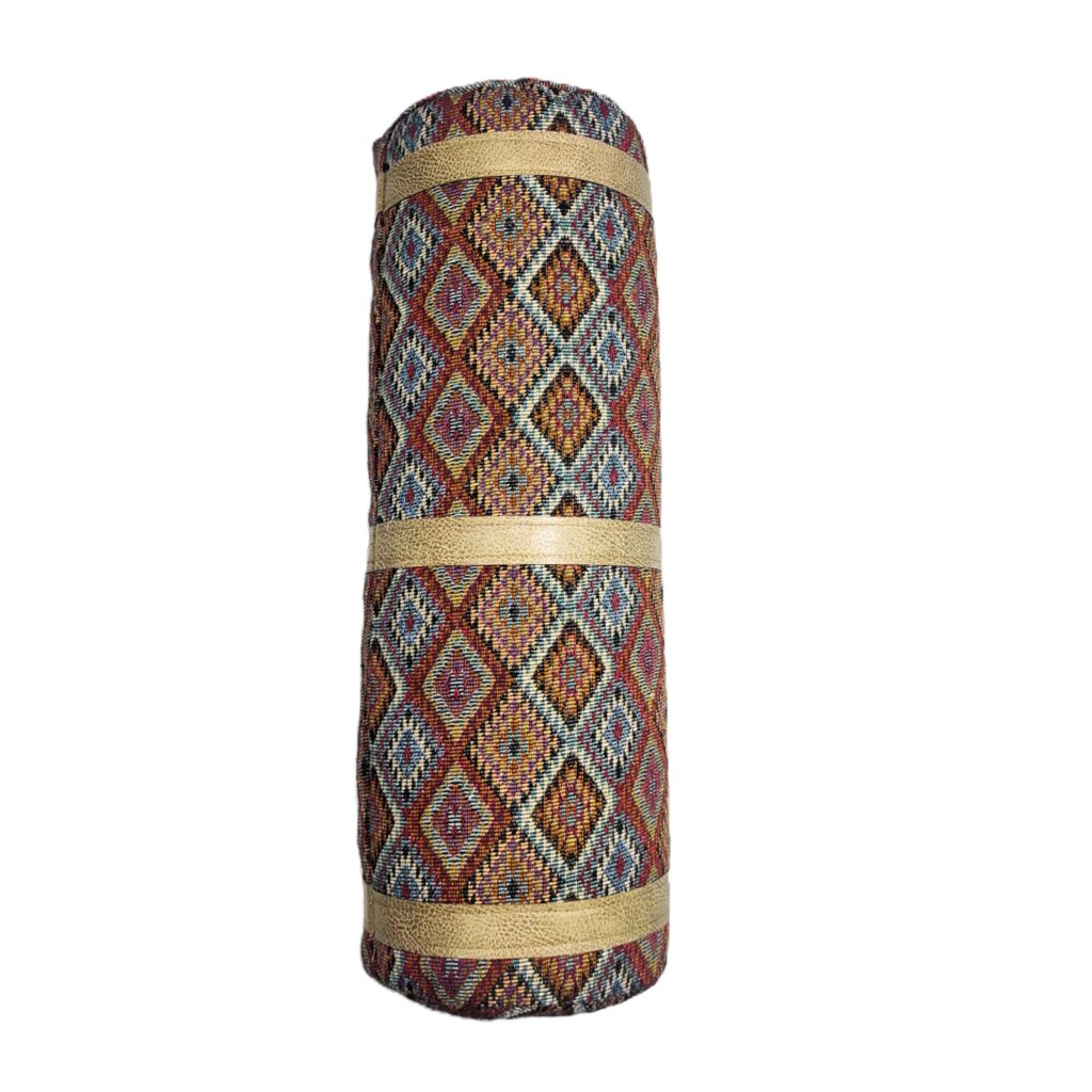 African Diamond Canvas Travel Support Pillow – Durable & Stylish Comfort