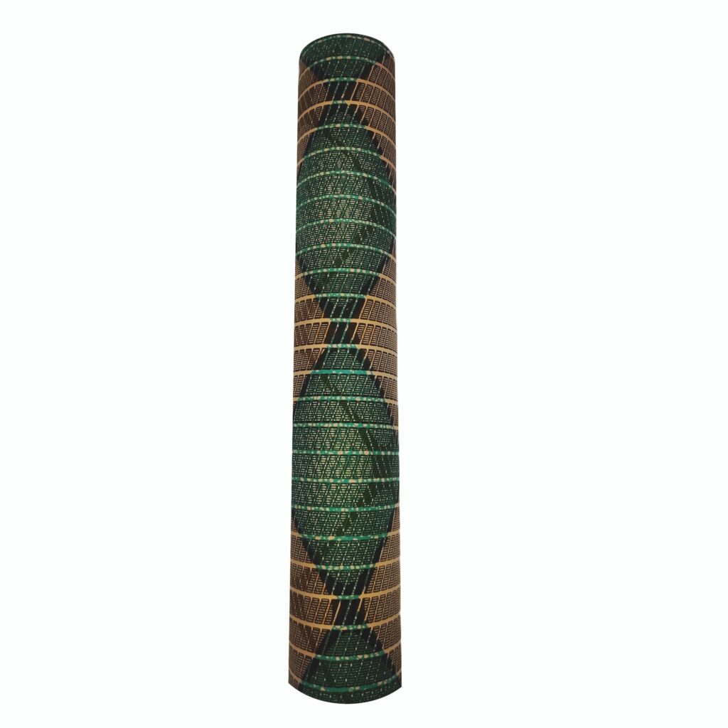 African-Inspired Full-Length Body Pillow – Green & Brown Heritage Design